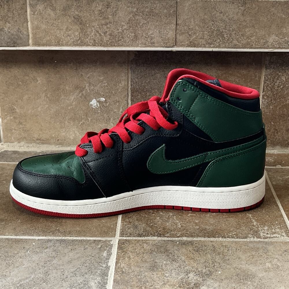 Nike Air Jordan 1 Retro High OG 'GUCCI' 332558-025 Youth SZ: 7Y Green Used Nice - Picture 7 of 13
